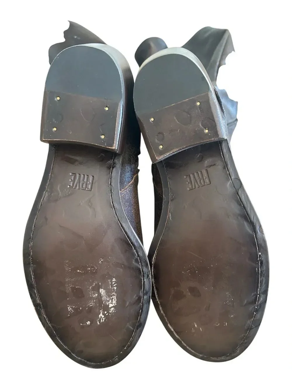 Frye Ladies Carson Piping Chocolate Tall Western Boots FR41360-CHOC, 7.5, NWOT